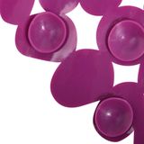MSV Douche/Bad Anti-Slip Matten Set - Paars - PVC - 2 Stuks