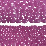 MSV Douche/Bad Anti-Slip Matten Set - Paars - PVC - 2 Stuks