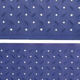 MSV Douche/bad anti-slip matten set badkamer - rubber - 2x stuks - donkerblauw - 2 formaten