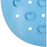 MSV - Douche/bad Anti-slip Mat - Lichtblauw - Rubber - Set van 2 Stuks