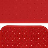MSV - Douche/Bad Anti-Slip Mat - Terracotta - Rubber - 2 Stuks