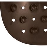 MSV Douche anti-slip/droogloop matten - Venice badkamer set - rubber/microvezel - bruin