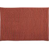 MSV badkamer droogloop mat - Genua - 50 x 80 cm - met bijpassende kleur zeeppompje - terracotta
