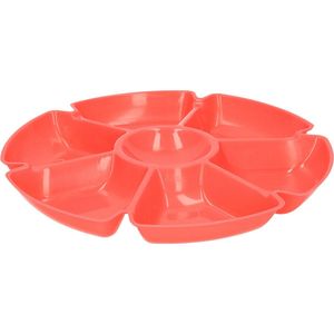 Excellent Houseware Hapjes/chips serveerschaal oranje 29 cm - Serveerschalen/dienbladen