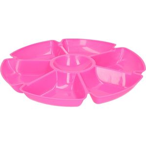 Excellent Houseware Hapjes/chips serveerschaal fuchsia 29 cm - Serveerschalen/dienbladen