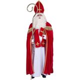 Sinterklaas Kostuum - Inclusief Witte Pruik met Baard