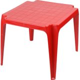 Sunnydays Kinderstoelen 2x met Tafeltje set - Buiten/Binnen - Rood - Kunststof