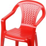 Sunnydays Kinderstoelen 2x met Tafeltje set - Buiten/Binnen - Rood - Kunststof