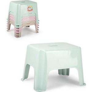 Forte Plastics Keukenkrukje/opstapje - Handy Step - beige - kunststof - 40 x 30 x 28 cm