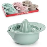 Plasticforte Sinaasappelpers/citruspers - Handmatig - kunststof - 18 x 10 cm - mintgroen