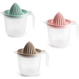 Plasticforte Sinaasappelpers/citruspers - Handmatig - kunststof - 16 x 15 cm - roze