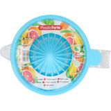 Plasticforte Sinaasappelpers/citruspers - Handmatig - kunststof - 16 x 15 cm - creme wit