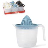 Plasticforte Sinaasappelpers/citruspers - Handmatig - kunststof - 16 x 15 cm - creme wit