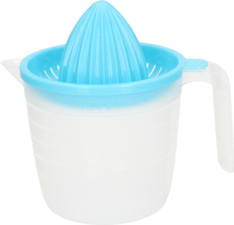 Plasticforte Sinaasappelpers/citruspers - Handmatig - kunststof - 16 x 15 cm - creme wit