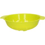 Plasticforte Keuken vergiet/zeef - kunststof - Dia 25 cm x Hoogte 8 cm - groen