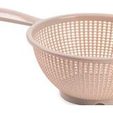Plasticforte Keuken vergiet/zeef - kunststof - Dia 24 cm x Hoogte 11 cm - beige