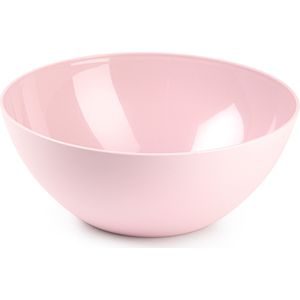 Plasticforte Serveerschaal/saladeschaal - D23 x H10 cm - kunststof - roze - 2500 ml