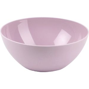 Plasticforte Serveerschaal/saladeschaal - D20 x H8 cm - kunststof - roze