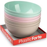 Plasticforte Serveerschaal/saladeschaal - D28 x H14 cm - kunststof - beige - 4500 ml