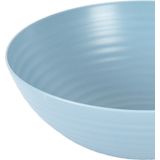 Plasticforte Serveerschaal/saladeschaal - D27 x H9 cm - kunststof - ijsblauw - 3200 ml