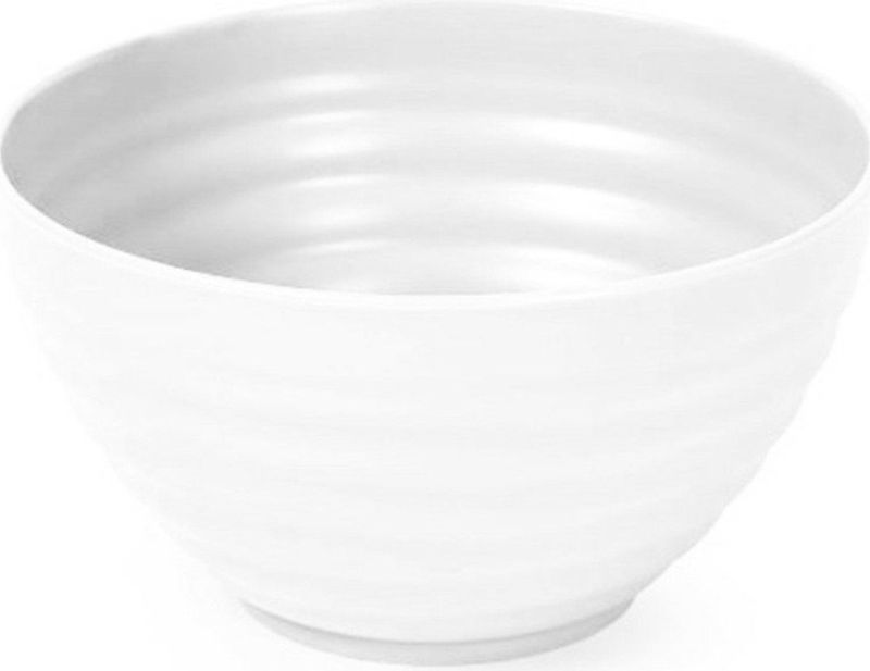 Plasticforte Kommetjes/schaaltjes - dessert/ontbijt - kunststof - D15 x 8 cm/840 ml - Ivoor wit