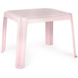 Kinderstoelen 4x met tafeltje set - buiten/binnen - roze - kunststof - Kinderstoelen