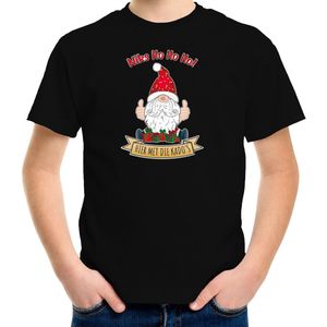 Bellatio Decorations - Kerst T-shirt - Zwart - 100% Katoen