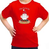 Bellatio Decorations - Kerst T-shirt - Rood - 100% Katoen
