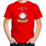 Bellatio Decorations - Kerst T-shirt - Rood - 100% Katoen