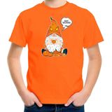 Bellatio Decorations - Halloween Verkleed T-shirt - Oranje - Kabouter/Gnome