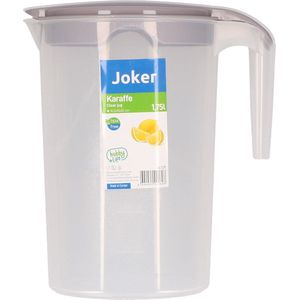 Hobby Life Schenkkan/waterkan - taupe - 1750 ML - kunststof - 10 x 20 x 22 cm