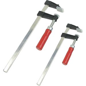 Snelspan lijmklemmen set - 2x - verzinkt staal - bereik 200 en 250 mm - lijmtang