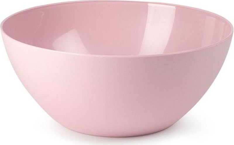 Plasticforte Serveerschaal/saladeschaal - D26 x H12 cm - kunststof - roze - 3500 ml
