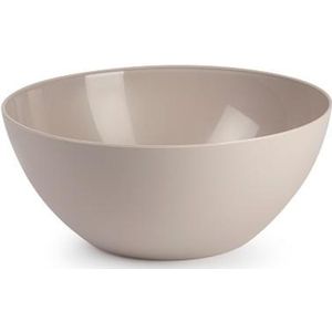 Plasticforte Serveerschaal/saladeschaal - D25 x H12 cm - kunststof - beige - 3600 ml