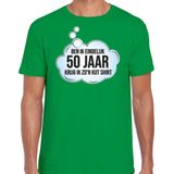 Bellatio Decorations verjaardag cadeau t-shirt heren - jaar Abraham - groen - kut shirt