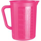 Juypal keuken maatbeker/mengbeker - kunststof - fuchsia roze - 1400 ml
