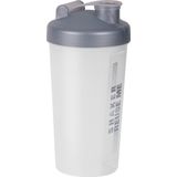 Juypal Shakebeker/shaker/bidon - 700 ml - grijs - kunststof