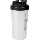 Juypal Shakebeker/shaker/bidon - 700 ml - zwart - kunststof