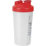 Juypal Shakebeker/shaker/bidon - 700 ml - rood - kunststof