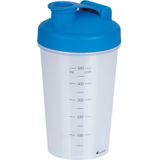Juypal Shakebeker/shaker/bidon - 600 ml - blauw - kunststof