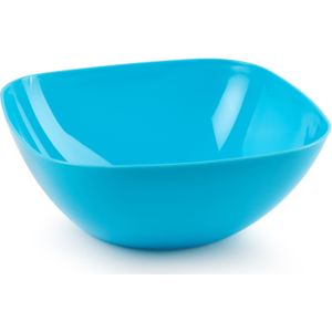 Plasticforte Serveerschaal/saladeschaal - D28 x H11 cm - kunststof - blauw - 4800 ml
