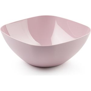 Plasticforte Serveerschaal/saladeschaal - D28 x H11 cm - kunststof - roze - 4800 ml
