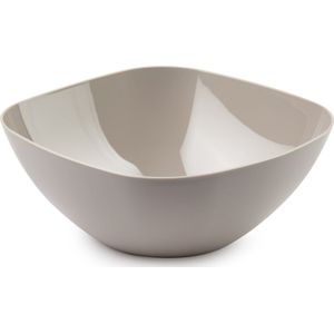 Plasticforte Serveerschaal/saladeschaal - D28 x H11 cm - kunststof - beige - 4800 ml