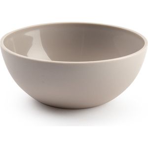 Plasticforte kommetjes/schaaltjes - dessert/ontbijt - kunststof - D12 x H5 cm - taupe - BPA vrij