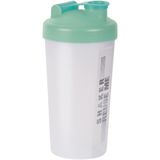 Juypal Shakebekers/Shakers/Bidons - 2x - 700 ml - transparant/groen - kunststof
