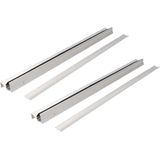 Fixman Tochtstrip - 2x - Tochtwering - Zilver - Aluminium - 91 X 5,6 cm - Deur Tochtstopper