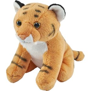 Pluche knuffel Tijger van 13 cm - Knuffeldier