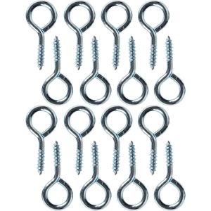 Deltafix Schroefogen - 32x - verzinkt metaal - 12 x 4 mm - ijzerwaren
