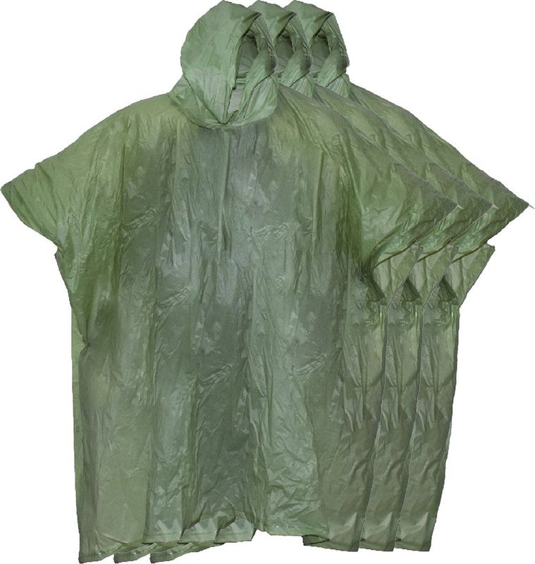 Benson - Regenponcho - Groen - PVC - 4x
