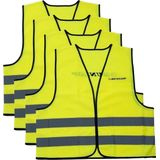 Dunlop - Veiligheidsvest - Geel - Polyester - 4 Stuks